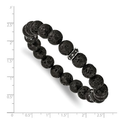 Stainless Steel Lava Bracelet – view 4