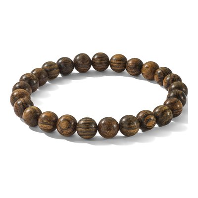 8mm Tigerwood Beaded Stretch Bracelet – view 5