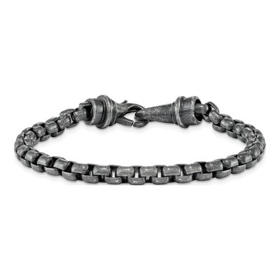 Men's Stainless Steel 5.8mm Box Chain Bracelet – view 4