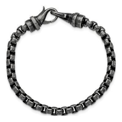 Men's Stainless Steel 5.8mm Box Chain Bracelet – view 5