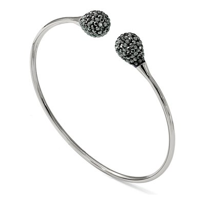 Stainless Steel Hematite Cuff Bracelet – view 6