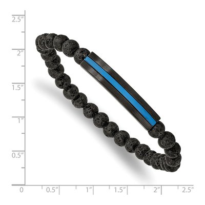 Stainless Steel Lava Bracelet – view 4