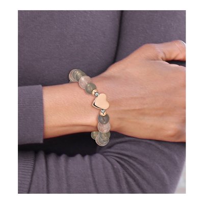 Stainless Steel Agate Stretch Bracelet – view 5