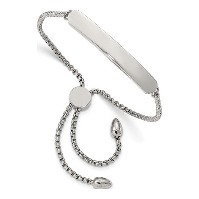 Stainless Steel Adjustable ID Bracelet