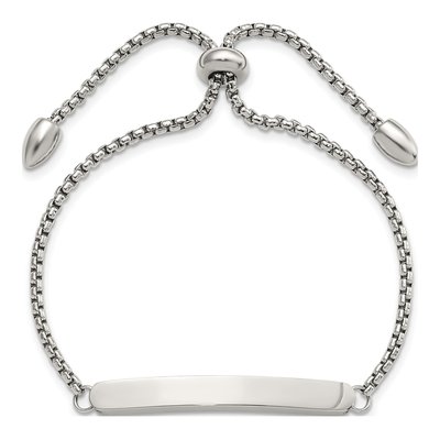 Stainless Steel Adjustable ID Bracelet – view 4