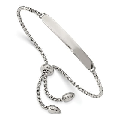 Stainless Steel Adjustable ID Bracelet