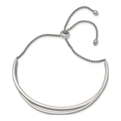 Stainless Steel Crystal Bangle Bracelet – view 3