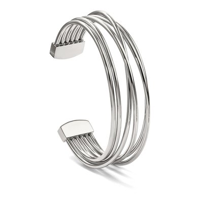 Stainless Steel Twisted Cuff Bracelet – view 6