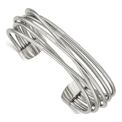 Stainless Steel Twisted Cuff Bracelet