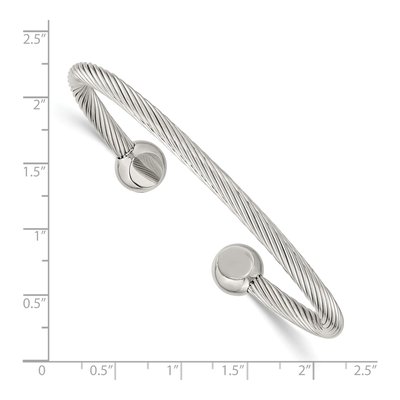 Stainless Steel Cuff Bracelet – view 6