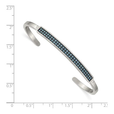 Stainless Steel Turquoise Cuff Bracelet – view 3