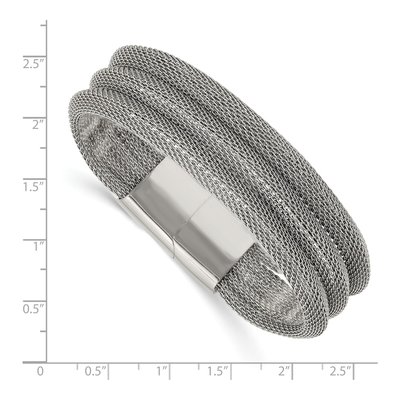 Stainless Steel 3-Strand Mesh Bracelet – view 3