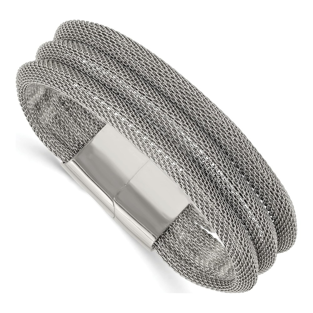 Stainless Steel 3-Strand Mesh Bracelet