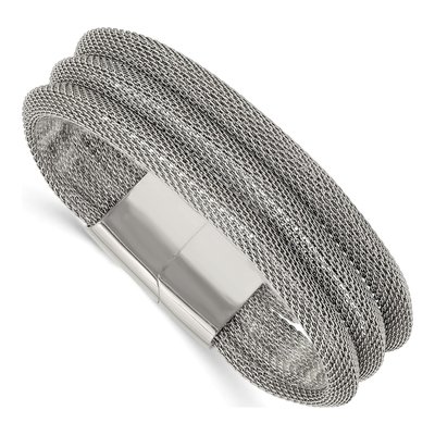 Stainless Steel 3-Strand Mesh Bracelet