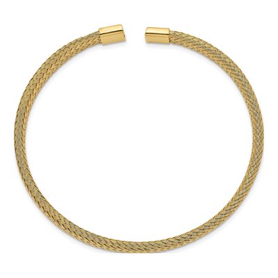 Stainless Steel Mesh Cuff Bracelet – view 3