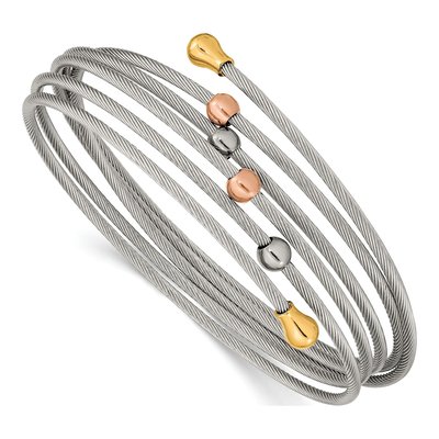 Stainless Steel IP Bangle Bracelet