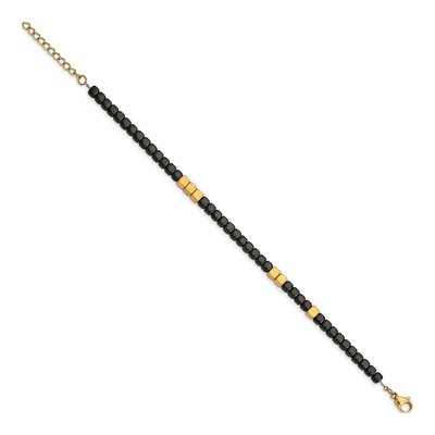 Stainless Steel IP Hematite Bracelet – view 3