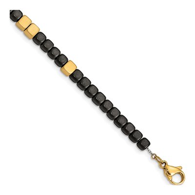 Stainless Steel IP Hematite Bracelet – view 4