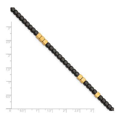 Stainless Steel IP Hematite Bracelet – view 5