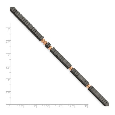 Stainless Steel Hematite Bracelet – view 5