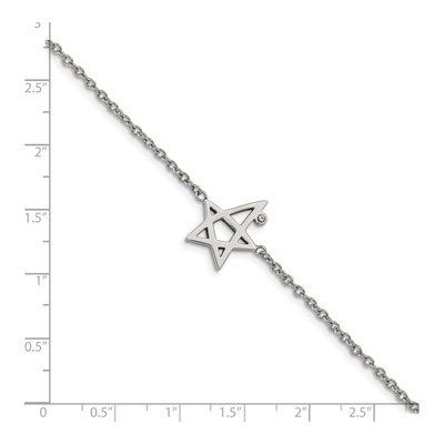 Stainless Steel Crystal Star Bracelet – view 4