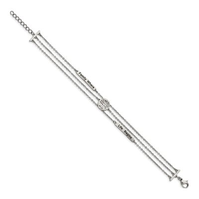 Stainless Steel Family Tree Bracelet – view 2