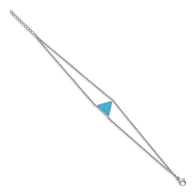 Stainless Steel Howlite Bracelet – view 2