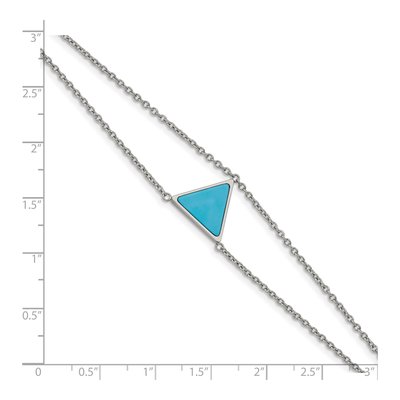 Stainless Steel Howlite Bracelet – view 4