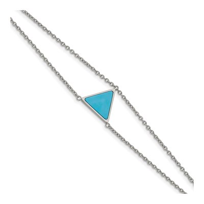 Stainless Steel Howlite Bracelet