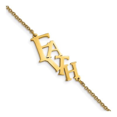 Stainless Steel Faith Bracelet
