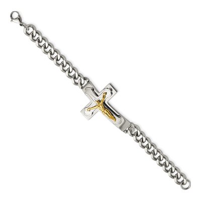 Stainless Steel Crucifix Bracelet – view 3