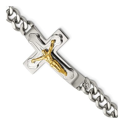Stainless Steel Crucifix Bracelet