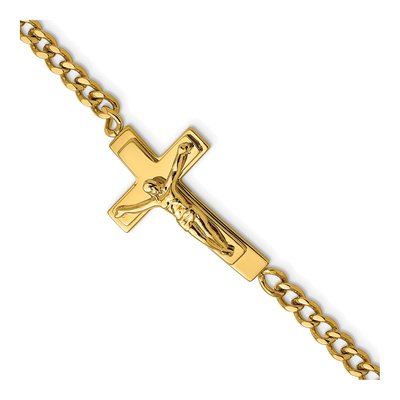 Stainless Steel Crucifix Bracelet