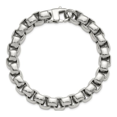 Stainless Steel Square Link Bracelet – view 5