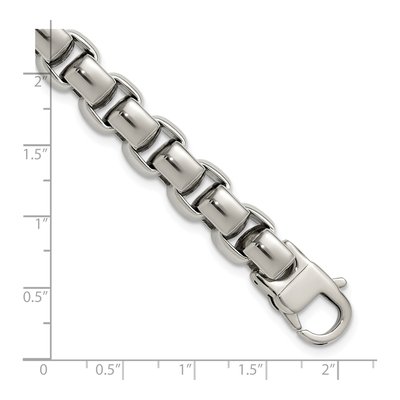 Stainless Steel Square Link Bracelet – view 7