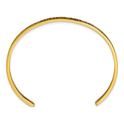 Stainless Steel Crystal IP Cuff Bracelet – view 3