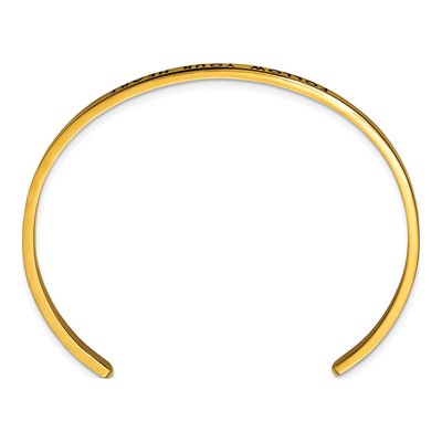 Stainless Steel Crystal IP Cuff Bracelet – view 3