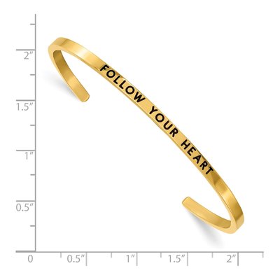 Stainless Steel Crystal IP Cuff Bracelet – view 4