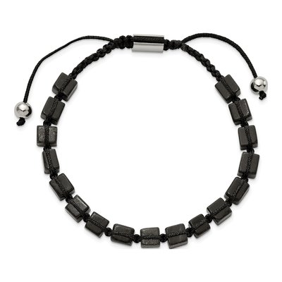 Stainless Steel Agate Macrame Bracelet – view 4