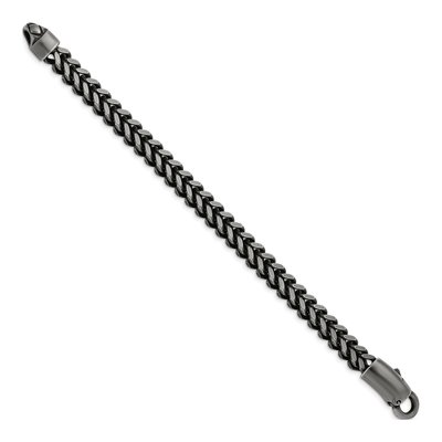 Men's Stainless Steel 10mm Wheat Chain Anklet – view 3