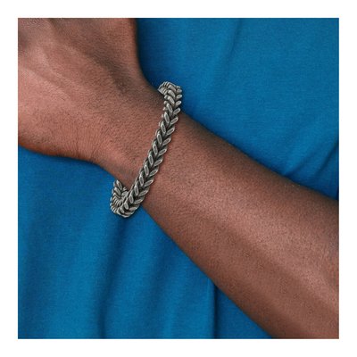 Men's Stainless Steel 10mm Wheat Chain Anklet – view 6