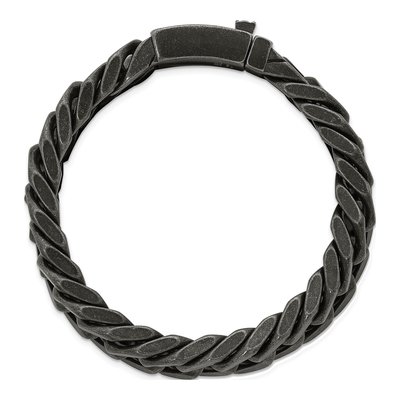 Men's Stainless Steel 15mm Curb Chain Bracelet – view 5
