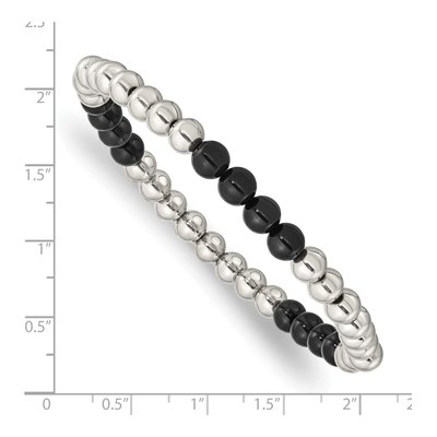 Stainless Steel Onyx Bracelet – view 4