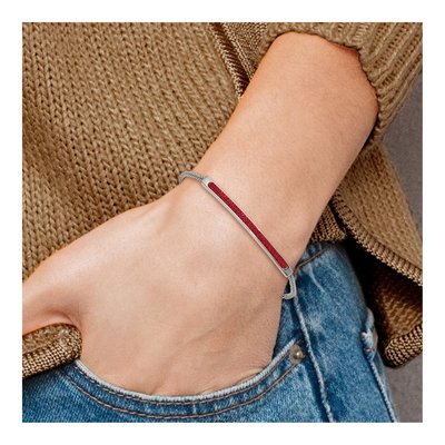 Stainless Steel Red Glass Bracelet – view 5