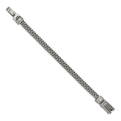 Stainless Steel 8.5mm Franco Chain Bracelet – view 3