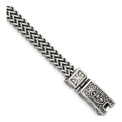Stainless Steel 8.5mm Franco Chain Bracelet