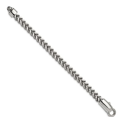 Men's Stainless Steel 8mm Franco Chain Bracelet – view 3