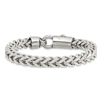 Men's Stainless Steel 8mm Franco Chain Bracelet – view 4