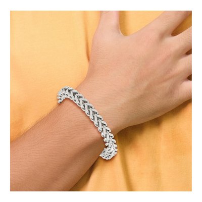 Men's Stainless Steel 8mm Franco Chain Bracelet – view 5