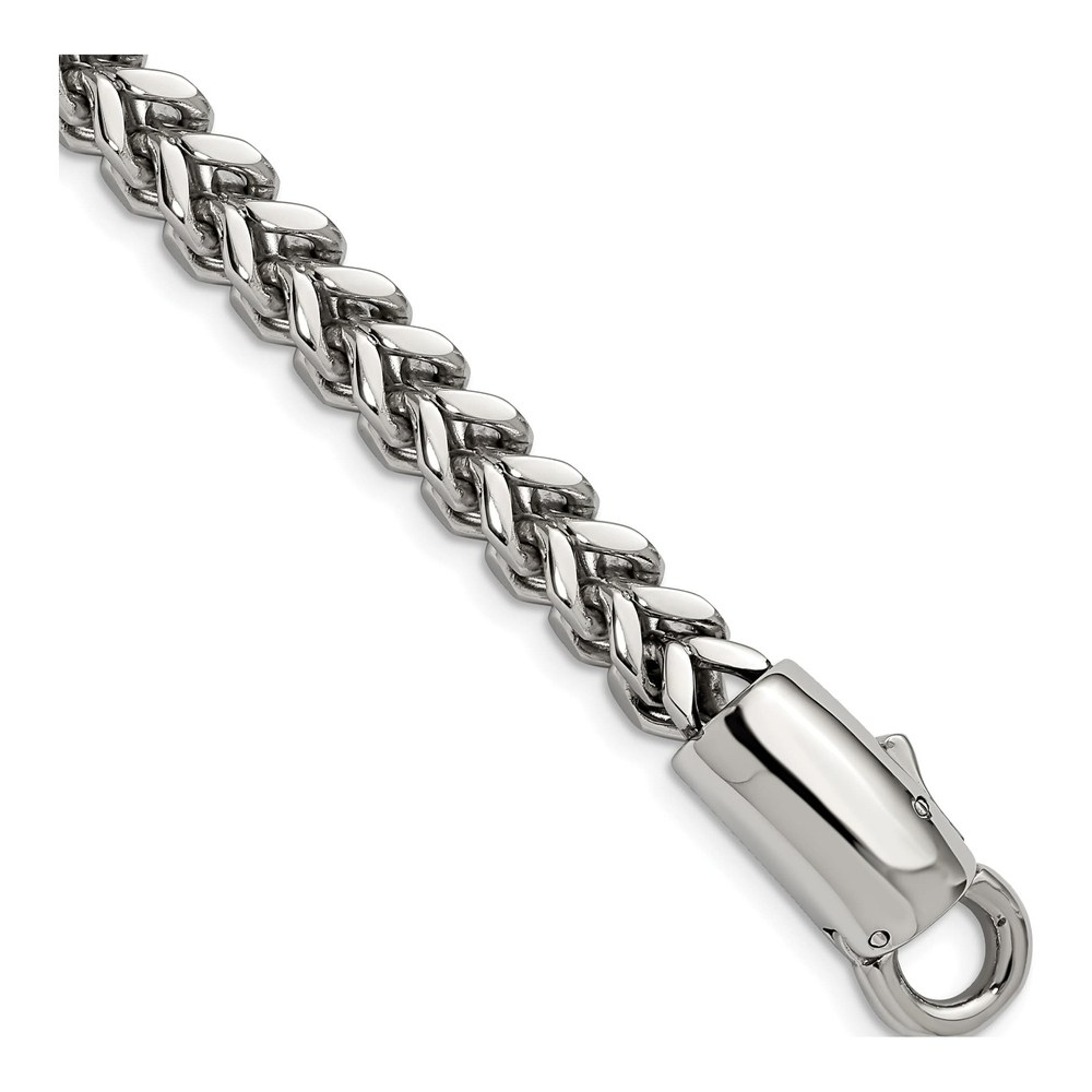 Men's Stainless Steel 8mm Franco Chain Bracelet